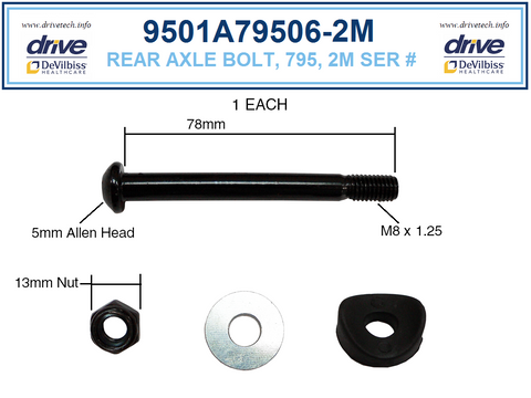 Drive Replacement Parts For Rollator Model 795 - Duet Rollator/Transpo ...