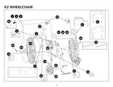 Replacement Parts for ProBasics K2 Wheelchairs Models WC220 - Home Health Superstore