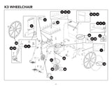 Replacement Parts for ProBasics K3 Wheelchairs - Home Health Superstore