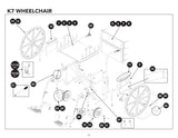 Replacement Parts for ProBasics Heavy Duty K7 Wheelchair WC7 - Home Health Superstore