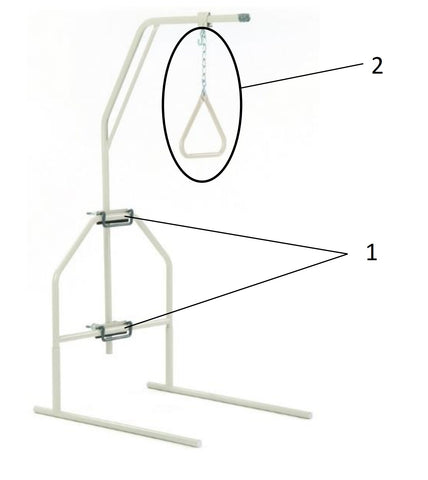 Replacement Parts for ProBasics Floor Mount Trapeze Model PBST - Home Health Superstore